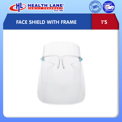 FACE SHIELD WITH FRAME (1'S)